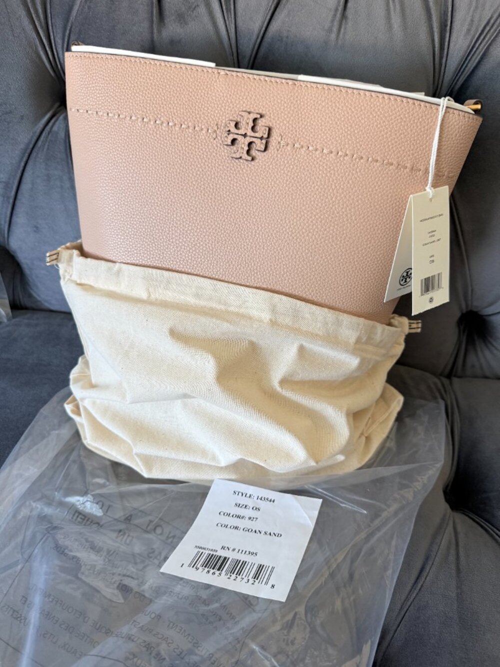NWT Tory Burch McGraw Bucket Bag - Picture 6 of 6